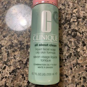 Clinique All About Clean liquid facial soap for oily skin